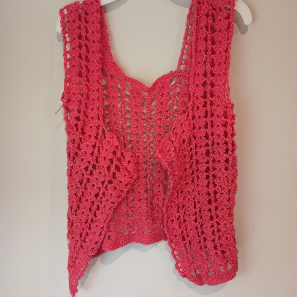 Crochet Pink Tank Top